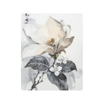 Magnolia Blossom Watercolor Metal Art