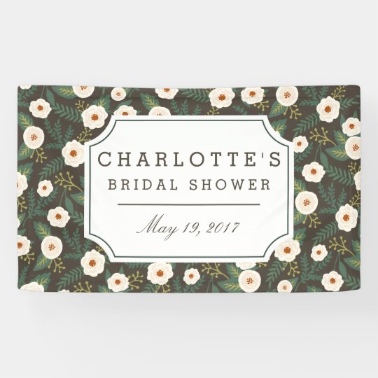 Magnolia Blossoms Bridal Shower Banner