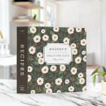 Magnolia Blossoms Bridal Shower Recipe Binder<br><div class="desc">Collect recipes for the bride to be and organize them in this pretty floral binder with tons of personalization options! Charcoal grey-brown binder features a pattern of creamy white magnolia flowers flanked by lush dark green leaves. Customize the front with the bride to be's name and shower date, and add...</div>