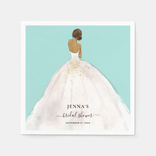 Magnolia Bride Bridal Shower Napkins (Front)