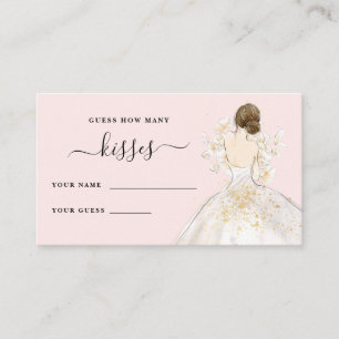 Magnolia Bride How Many Kisses Bridal Shower Enclo Enclosure Card