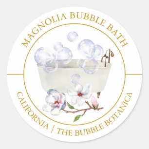 Magnolia Bubble Bath label