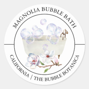 Magnolia Bubble Bath label