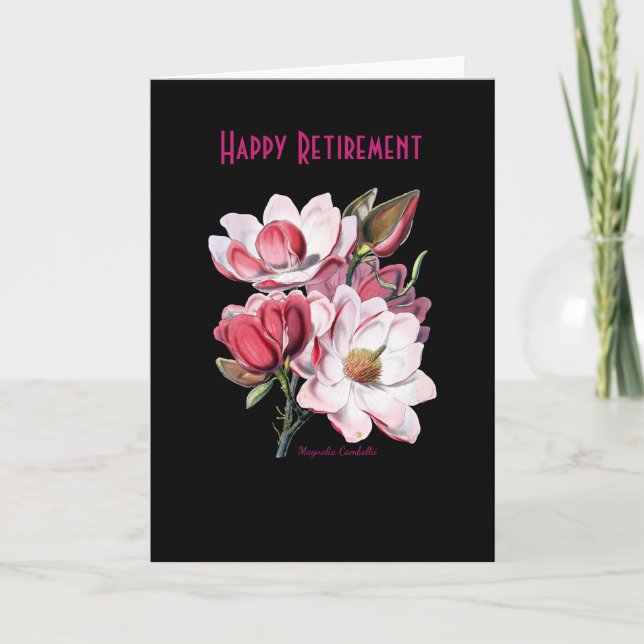 Magnolia Campbellii by Pierre Joseph Redoute Card (Front)