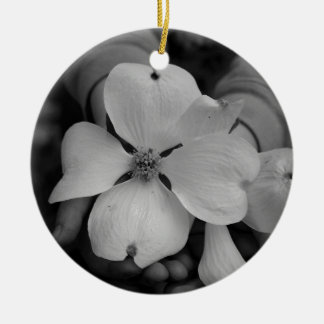 magnolia ceramic ornament