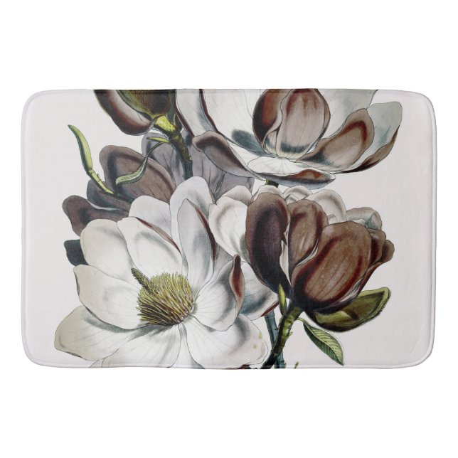 Magnolia Chocolate Dream Bath Mat (Front)
