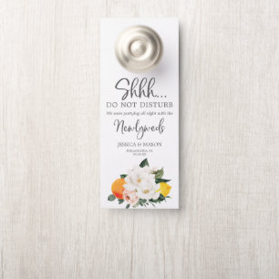 Magnolia Citrus Mariage Affichette de porte Ne Dis