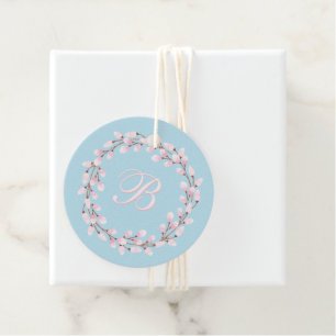 Magnolia Collection Spun Sugar Blue Background Favour Tags