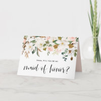 Magnolia Cotton Garland Be My Maid of Honour