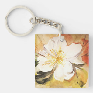 Magnolia Double-sided Acrylic Keychain 