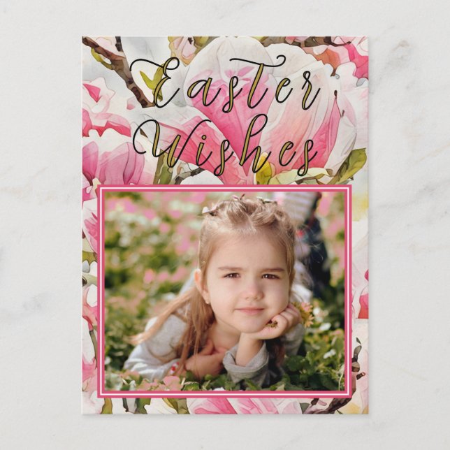 Magnolia Easter Photo Postcard (Front)