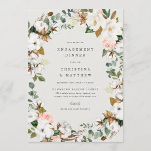 Magnolia Engagement Dinner Invite