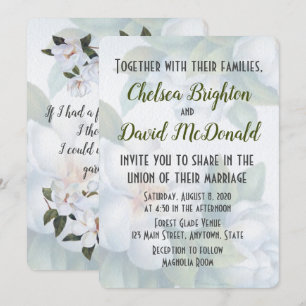 Magnolia Faire-part de mariage