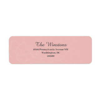 Magnolia Fairy Tale pale pink Return Address Lable