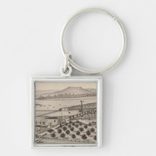 Magnolia Farm, Kansas Keychain