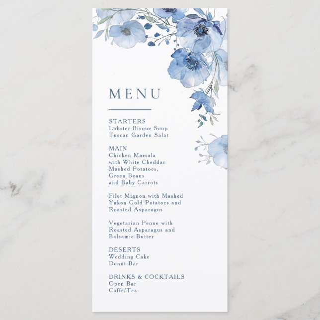 Magnolia Fine Art Floral Menu (Front)