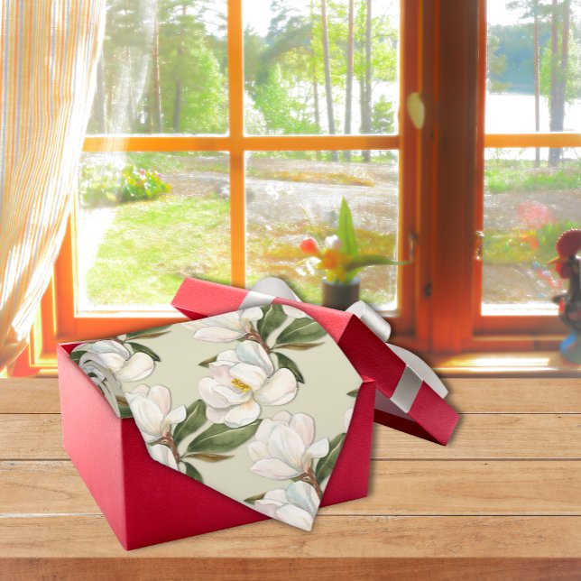 Magnolia Floral Cravate (Créateur téléchargé)