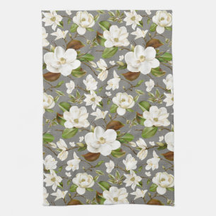 Magnolia Floral Kitchen Towel