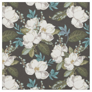 Magnolia Floral Pattern Fabric