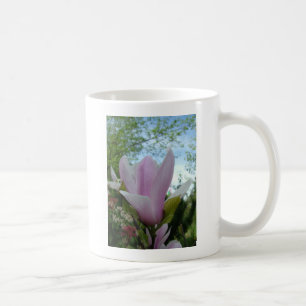 magnolia flower coffee mug