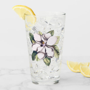 Magnolia Flower Glass