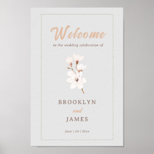 Magnolia Flower Guestbook Sign