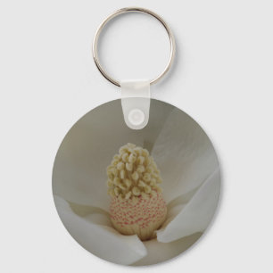 Magnolia Flower Key Chain