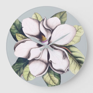 Magnolia Flower Large Clock