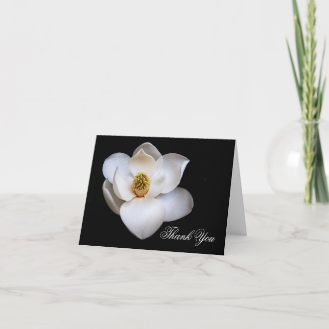 Magnolia Flower Merci notes vierges à l'intérieur (Devant)