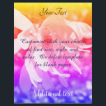 Magnolia Flower Rainbow Colours    Letterhead<br><div class="desc">Magnolia flower close up. Floral photography by Susan with an abstract rainbow colours effect. For more floral, animal, and nature posters and prints, please visit my poster gallery SmilinEyes_Posters. This image is available on many cards and products in my main store Smilin' Eyes Treasures. Visit my Profile page to find...</div>