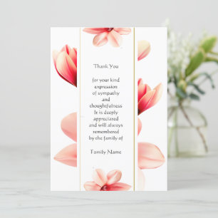 Magnolia Flower Thank You Card