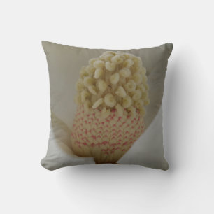 Magnolia Flower Throw Pillow