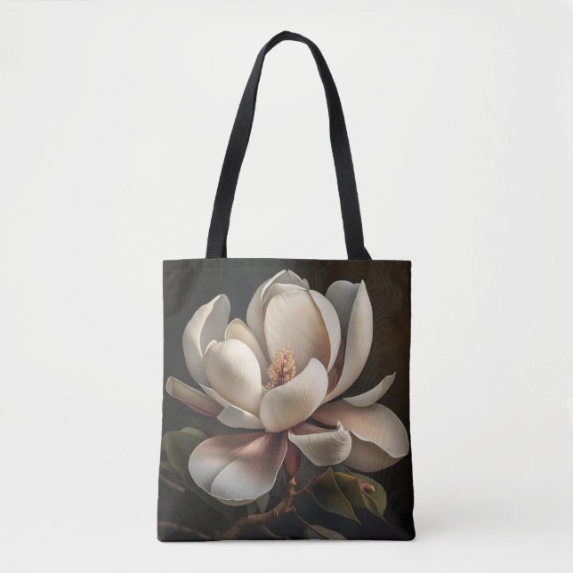 Magnolia Flower Tote Bag (Front)