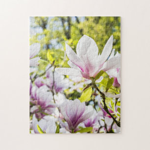 Magnolia Flowers in Spring Jigsaw Puzzle