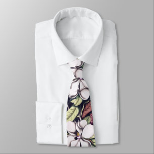 Magnolia Flowers Pattern Tie