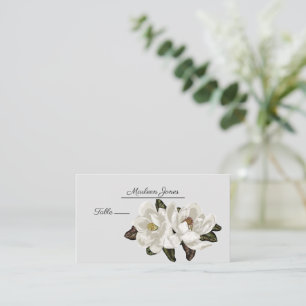 Magnolia flowers place card