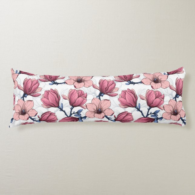 Magnolia garden 2 body pillow (Front)