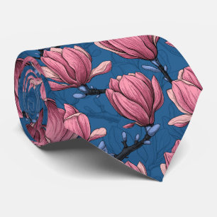Magnolia garden neck tie