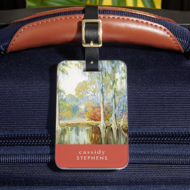 Magnolia Gardens | Alfred Hutty Luggage Tag (Front Insitu 2)