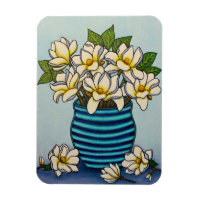 Magnolia Grandiflora Magnet by Lisa Lorenz