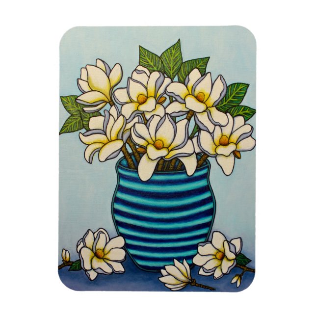 Magnolia Grandiflora Magnet par Lisa Lorenz (Vertical)