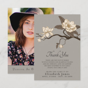 Magnolia Grey Célébration de la Carte de remerciem