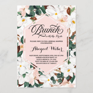 Magnolia invitation, Brunch with the Bride Invitation