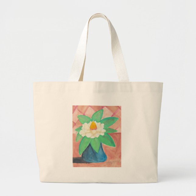 magnolia large tote bag (Front)