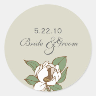 Magnolia Mariage Date Étiquette