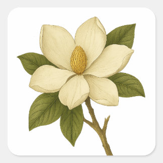 Magnolia — Nobility Square Sticker