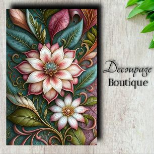 Magnolia Nouveau Art Decoupage Tissue Paper