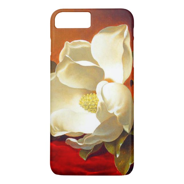 Magnolia on Red Velvet Martin Johnson Heade Case-Mate iPhone Case (Back)