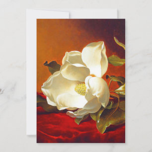 Magnolia on Red Velvet Martin Johnson Heade Save The Date