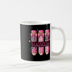 Magnolia Personalized Name Pencil Back To School  Coffee Mug